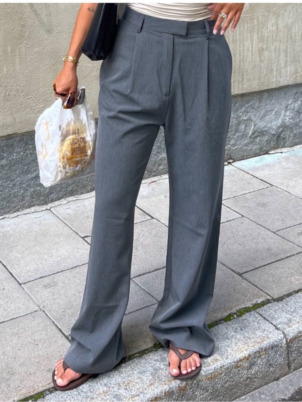 Djerf Avenue Favorite Pant - Grey/Gray